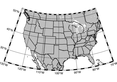 Lambert Conic Conformal Projection